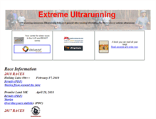Tablet Screenshot of extremeultrarunning.com